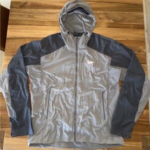 Arc'teryx Mens Psiphon 2-Tone Gray FL Hoody Pullover Rain/Wind Jacket Sz XL
